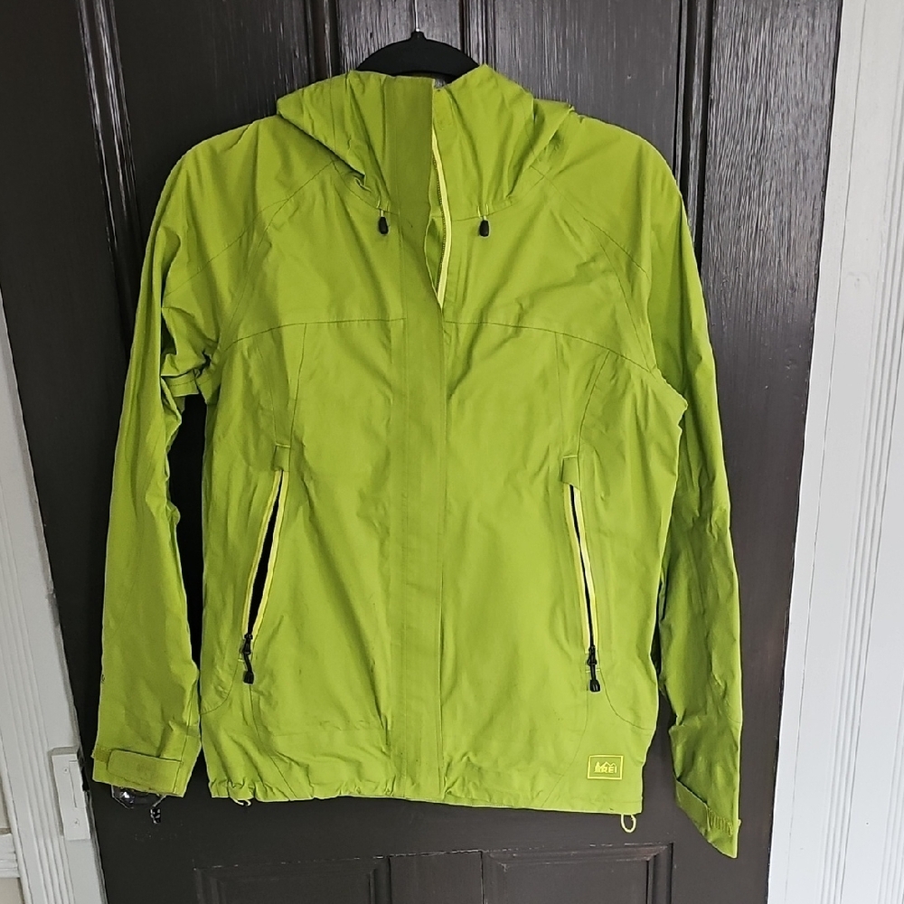 Bright Green Rain Jacket